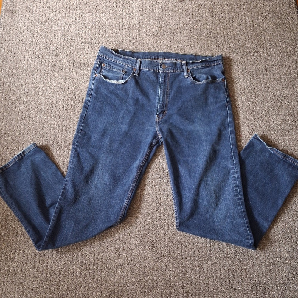 Levi's 514 Jeans Mens 40x32 Blue Straight Fit Denim Classic Casual Workwear